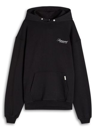 Represent Owners Club Hooded Cotton Sweatshirt - Black - S