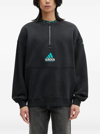 adidas EQT half-zip sweatshirt - men - Spandex/Elastane/Cotton - M - Black