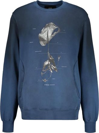 ISO.POETISM Felpa con stampa - Blu