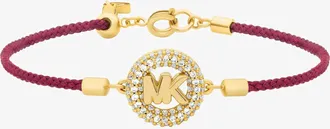 Michael Kors Pav&eacute; MK Pop Charm Cord Bracelet