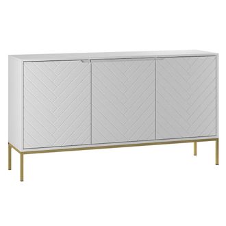 Petits Meubles Aparador 3 puertas paneles de melamina y mdf blanco