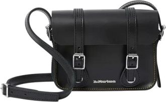 Dr. Martens 7 Inch Leren Schoudertas - unisex - Schoudertassen - Zwart - ONE Size - Leer - Tassen