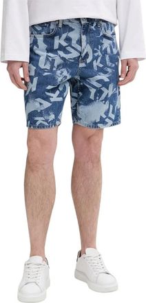 Karl Lagerfeld Denim Shorts - Heren - Korte broeken - Blauw - Maat: W31 Denim