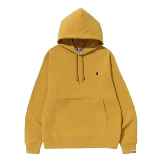 A Bathing Ape BAPE Ape Head One Point Relaxed Fit Pullover Hoodie Yellow 1J30-114-014-YEL
