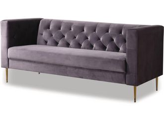 Habitat et Jardin Sof&aacute; Terciopelo bruce - 3 Plazas - Gris