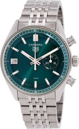 Tag Heuer Carrera Automatic Green Dial Mens Watch CBS2211.BA0048