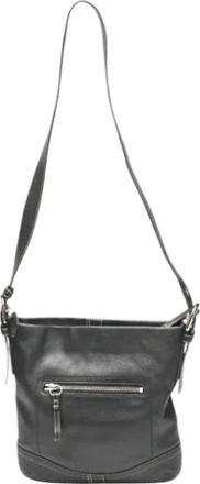 Coach Pre-owned Leren Schoudertas - Dames - Vintage Schoudertas - Zwart - ONE Size - Leer - Vintage