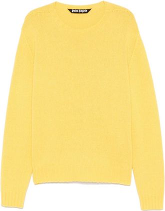 Palm Angels Trui met gewelfd logo - Geel