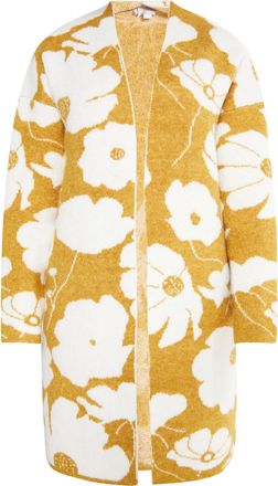 Usha Gebreid vest Dames Curry Weiss