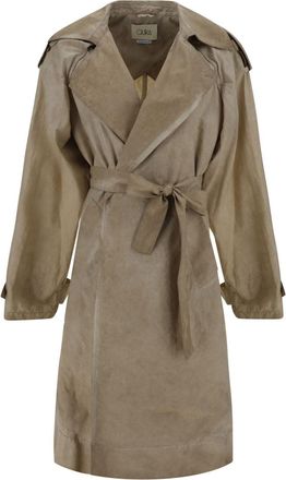 Quira Giacca trench coat - women - Cotton - 44 - Neutrals