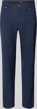 Christian Berg Regular Fit Hose mit Eingrifftaschen in Royal, Größe 32/34