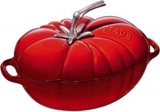 Staub Cocotte Tomate 25 Cm Kirschrot Forma, Hierro Fundido