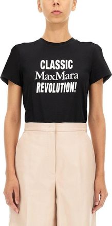 Max Mara Logo Printed Crewneck T-shirt