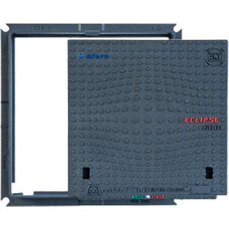 MONTINI CHIUSINO IN GHISA CLASSE D400 ECLIPSE - 50 x 50 - Kg 30 - MONTINI