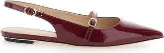 Stuart Weitzman Maroon Slingback Sandals