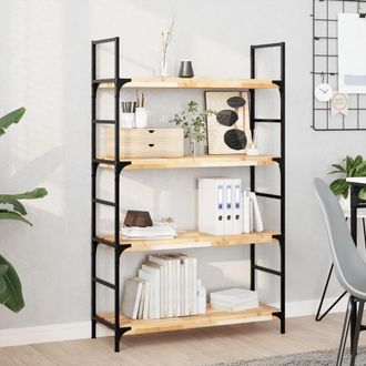 Berkfield Home Floating Shelves 2 pcs 80x30x4 cm Untreated Solid Wood Acacia in Brown | Size: 80 x 30 x 4 cm