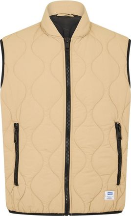 HUGO BOSS Hugo Mens Sleeveless Gilet in Medium Beige - Size Large