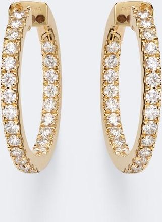 Bucherer Classics 18kt gold hoop earrings with diamonds