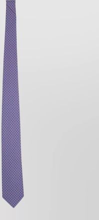 Ferragamo slim tie geometric pattern design