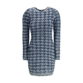 Diesel Blue Cotton Casual Womens Dress
