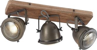 Lindby Foco farovi En Negro De Madera - Lindby