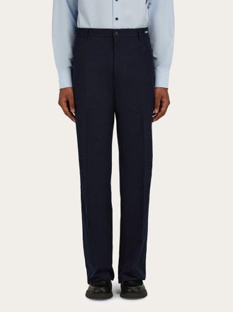 Ferragamo Tailored Navy Trousers