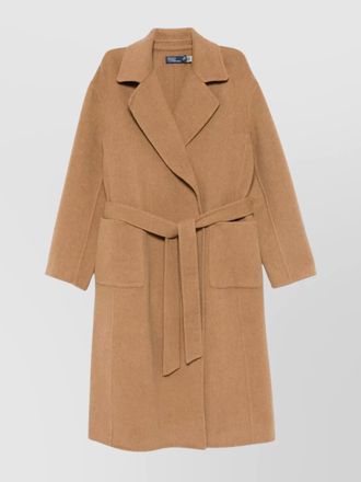 Ralph Lauren wool coat with belted waist and notched lapels
