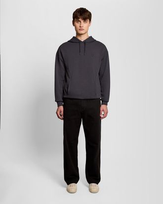 Lyle & Scott Mens Relaxed Hoodie - Black - Size X-Large