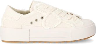 Philippe Model Sneakers Paris Haute Tennis - Dames - Sneakers - Beige - 39 EU - Katoen - Schoenen