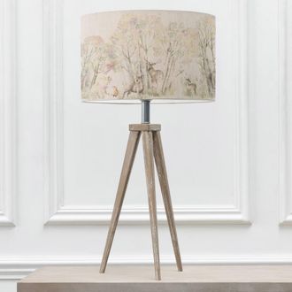 Voyage Maison Aratus Table Lamp With Enchanted Forest Eva Lampshade in Grey