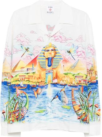 Casablanca Graphic-print Long-sleeve Shirt