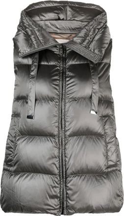 Max Mara Bodywarmer met capuchon - Grijs