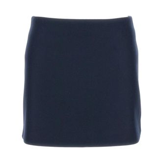 Sportmax Sportmax, Short Skirts, female, Blue, Size: XS Minigonna in double di pura lana