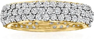 Ross-Simons Pave Diamond Eternity Band in 14kt Yellow Gold