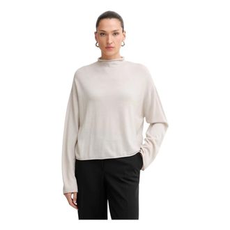 Marc O'Polo Long Sleeve Tops - Dames - Longsleeves - Beige - L - Tops
