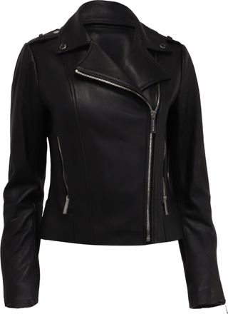 Michael Kors Biker Jacket in Black Leather