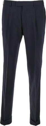 Pantaloni Torino Navy Blue Slim Fit Trousers
