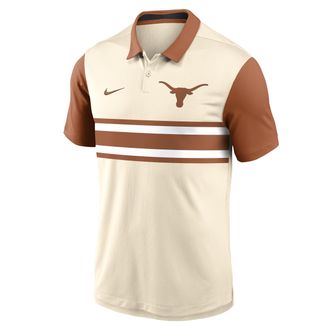Nike Texas Vapor Primary Logo Nike Mens Dri-FIT College Polo in Brown | 00HT0HPCTXE-B3F