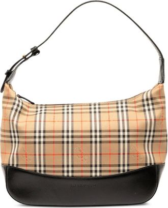 Burberry 2000-2017 Haymarket Check Canvas shoulder bag - Bruin