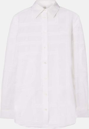 Toteme Camicia in voile di cotone e seta con ricamo