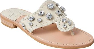 Jack Rogers Jacks Jeweled Leather Sandal