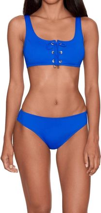 Ralph Lauren Beach Club Solid Hipster Bottoms In Royal Blue