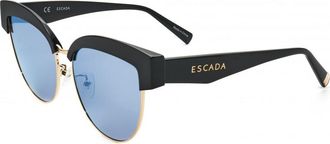 Escada Womens SESA61F-A01B-58 SESA61F 58 A01B Sunglasses - Black - One Size