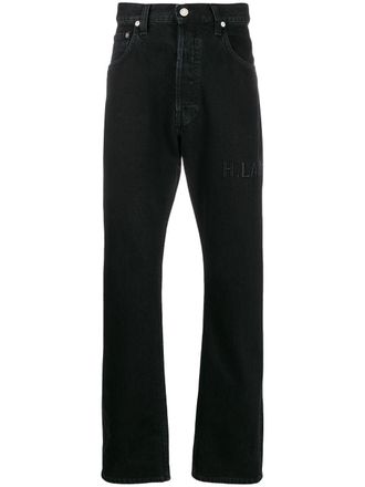 Helmut Lang high-rise straight leg jeans - Black