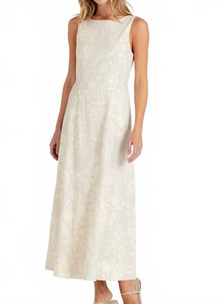 Sundays Parke Dress In Linen Floret