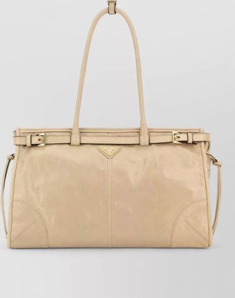 Prada na calf leather tote bag