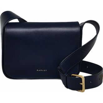 Radley London Westwell Lane Small Flapover Crossbody Bag in Ink at Nordstrom