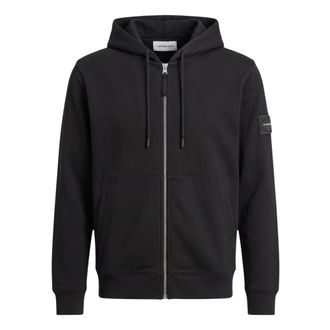 Calvin Klein Jeans Hooded Sweatshirt - Heren - Vesten met rits - Zwart - XL - Katoen - Hoodies & sweatvesten