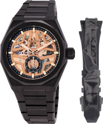 Zenith Defy Skyline Skeleton Automatic Rose Gold Dial Mens Watch 49.9300.3620/07.I001