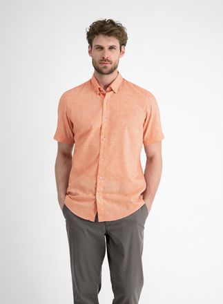 Lerros Kurzarmhemd mit Logo Stickerei